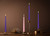 BRUBAKER 4 pcs Advent Candles Purple and Pink - 10 Inch Taper Candles for Christmas, Church and Celebrations - Unscented and Dripless - Made in Europe