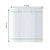 youngseahome White Shower Curtain with Oliver Green Border, Modern Chic Faux Linen Fabric Shower Curtains for Bathroom and Hotel,72 x 72 Inches