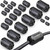 Clip-on Ferrite Ring Core Choke - Noise Ferrite Beads Clip 22pcs EMI RFI Suppressor for USB, Audio, Smart Devices – Snap-On Signal Filter 3.5mm 5mm 7mm 9mm for Interference Reduction