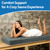 BALAPET Waterproof Sauna Seat Cushion, Thick High-Density Foam Heat Insulation Mat for Sauna Bath House Shower Room, Sauna Accessories for Infrared Sauna Resting(Gray)