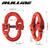 RULLINE 2-Pack 1/2" Heavy-Duty Safety Chain Connector: G80 Tow Hitch Hammerlock Coupling Link with 12000 lbs Load Capacity Red