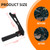 BAOUFF Rear Foot Pegs for Surron,Foldable Passenger Rest Pedal with Bracket CNC for Dirt Bike Surron Light Bee X/Surron Light Bee S/L1E/X260/X160