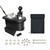 Shu-Ran No-Drill Golf Cart Ball & Club Cleaner, Clamp-On Golf Club Head and Ball Washer Golf Cleaner with Golf Towel, Universal Fit for EZGO, Club Car, Yamaha, Advanced EV, Star EV