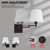 Affsure Bedside Wall Mount Light with Dimmable Switch and USB C+A Charging Port, Swing Arm Fabric Shade Wall Sconce Light with Plug in Cord, Black Wall Lamp for Bedroom, Living Room and Hotel