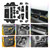 SKTU Upgrade Door Slot Mat for 2024 2025 2026 Ford Ranger Door Groove Gate Pad Ford Ranger 2024 2025 2026 Accessories 17Pcs Fit 2024 2025 2026 Ranger Raptor Door Compartment Console Liners (Black)