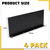 Powrocket 4 Pack Aluminum Gutter Valley Splash Guard,Keep Water from Overshooting The Gutter,for Valley,Corner,or Straight,10 inch Each Piece,Black