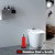 JQK Toilet Paper Storage Stand Matte Black, 304 Stainless Steel Thicken 0.8mm Tissue Reserve Holder 3 Rolls Dispenser for Bathroom, TPS180-PB