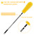 2 PCS Gutter Cleaning Brush Roofing Tool Rain Gutter Guard Cleaner Tool Adaptation Thread Interface Dia 0.83 Inch 21 mm Gutter Cleaning Brush Tools Interface Diameter (Pole Not Included)
