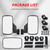 OFIG UTV Side Mirrors And UTV Center Mirror for 1.6" to 2" Roll Bar, Adjustable Break Away Compatible with Polaris RZR 900 1000 Can Am Mule Rhino Yamaha YXZ CFMOTO Zforce