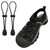 UamGlsob Elastic No Tie Shoe Laces Replacement for Keen Water Sandal, Round Bungee Stretchy Lock Shoelaces for Adults and Kids, One Size 47" (Black)