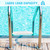 3 Pack Pool Ladder Steps Replacement, 18" Universal Heavy Duty ABS Pool Ladder Steps for Inground Pools & Above Ground Pool with 6 PCS Bolts and 3 Reflective Strips