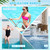 3 Pack Pool Ladder Steps Replacement, 18" Universal Heavy Duty ABS Pool Ladder Steps for Inground Pools & Above Ground Pool with 6 PCS Bolts and 3 Reflective Strips