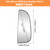 Senzeal Passenger Side Lower Mirror Glass Replacement for Dodge Ram 1500 2500 3500 4500 5500 2009-2020 Side Convex Towing Mirrors 68067730AA (Right Side)