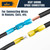 ALBO 500PCS Heat Shrink Male and Female Spade Connectors Kit – AWG 22-10 Waterproof Electrical Terminals, Red Blue Yellow Fully Insulated Wire Terminal Connectors for Marine, and Electrical