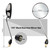 1PZ RM3-BM2 8mm Chrome Round Motorcycle Mirrors Rearview Side with 7/8" Handlebar Mount 10mm Screw Converter Holder Adaptor for Scooter Moped Motorcycle Go Kart ATV Dirt Bike Quad Wheeler