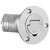 ISURE MARINE 2"(50mm) Boat Fuel Deck Fill/Filler with Keyless Cap with Screws, Marine Mirror Polished 316 Stainless Steel Hardware Angled Neck for Boat Yacht Caravan