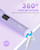 Novus Technology Curling Iron Brush,Thermal Brush,120 Voltage Travel Curling Brush, 60 min Shut Off Electric and 11 Temperature Adjustable Heated Curling Brush