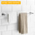 BESy Adjustable 15 to 26 Inch Single Bath Towel Bar for Bathroom SUS304 Stainless Steel Towel Holder, Wall Mount with Screws Hand Towel Bar Rod Hotel Style, Brushed Nickel