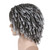 GNIMEGIL Gray Ombre Dreadlocks Wigs for Men Braided Wig Medium Length Afro Braids Hairstyle Fake Dreads Wig with Bangs in Synthetic Hair Graident Grey Color 14 inch