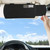 TFY Car Sun Visor Extender for Windshield and Side Window, Sunshade, Anti-Glare and UV Rays Blocker for Driver and Passenger, 2 Pieces (Black)