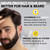 Reusable Hair & Beard Dye for Men – Dark Blond 7.01 | Up to 5 Uses, 7 Minutes | Natural Gray Coverage, No-Drip Cream with SkinArmour® – Cleverman
