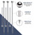 SOGEWO 8" Stainless Steel Cocktail Picks, Bloody Mary Skewers (8inch, set of 15)