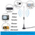 LACUCINO 75 ohm FM Antenna, Outdoor Antenna WiFi Stereo TV Indoor, 1.5m SMA-Male Connector Magnetic Transmitter Cable, 16.4Ft Extension Cable with 6pcs Adapter, Black