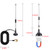 LACUCINO 75 ohm FM Antenna, Outdoor Antenna WiFi Stereo TV Indoor, 1.5m SMA-Male Connector Magnetic Transmitter Cable, 16.4Ft Extension Cable with 6pcs Adapter, Black