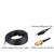 LACUCINO 75 ohm FM Antenna, Outdoor Antenna WiFi Stereo TV Indoor, 1.5m SMA-Male Connector Magnetic Transmitter Cable, 16.4Ft Extension Cable with 6pcs Adapter, Black