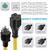 3.3FT 12AWG Heavy Duty Extender AC Plug Adapter [4-in-1], 15 Amp Household to 20 Amp T Blade Power Extension Cord, 12AWG Nema 5-15P to 5-20R/ 6-15R/ 6-20R, 15A 125V to 20A 250V Adapter Cable 1m
