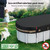 QH.HOME 15x27 Ft Oval Pool Cover for Steel Wall Oval Pool, [Excellent Windproof ] with Adjustable Buckle Straps & Drawstring Hem. [Durable, Tear Resistant]