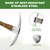 Haliaeetus Pick Axe, Stainless Steel Mattock with Sharp Pick and Cutting Edge for Breaking up Heavy Clay Soil, and Removal of Difficult Weeds, Garden Pick with Wood Handle for Digging, Loosening Soil
