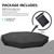 Octagon Sandbox Cover, Outdoor Garden Outdoor Octagon Sand Box Cover, 420D Oxford Cloth Waterproof, Windproof and Dustproof, Suitable for Children's Sandbox Protection (Black,84" X 78" X 9")