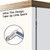 Mousike Magnetic Door Catch Ultra Thin Cabinet Magnets Stainless Steel Drawer Magnet Catch for Sliding Door Closure Kitchen Cabinet Cupboard Closet Closer (16Pack)
