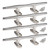 MX Boat Cleats 4 inch,Marine Cleat 316 Stainless Steel Rope Dock Cleats Open Base with Fasteners for Marine, Deck, Nautical Décor 4 Pack
