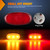 Nilight Wheel Fender Side Marker Lights 4 PCS 3 LED Red Amber Front Rear Clearance Light Plug And Play PC Lens Compatible With 2011-2022 F250 F350 F450 F550 Super Duty