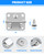 OXDFK Cooler Stainless Steel Hinge Replacement for Coleman, Camping Coolers Accessories with Screws, Compatible with Ice Chest Stainless Steel Hinges Replacement 5235 5250 5286b 6262 6270 (2 PCS)