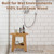 TEAKAURA Teak Shower Bench Stool, 14'' Compact Waterproof Wooden Sauna Bath Bench with Storage Shelf, Non-Slip Solid Teak Shower Seat Chair for Small Bathrooms Inside Shower and Outdoor Use