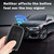 OFF WE GO for Land Rover Key Fob Cover with Keychain, Genuine Aluminum Alloy and Leather Protection Key Case for Land Rover LR4 Range Rover Sport Evoque Jaguar XF XJ XJL F-pace Smart Key, Black