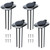 NovelBee 4pcs Boat Fishing Rod Holders,Stainless Steel Fishing Rod Rack Flush Mount withCap,Liner,Gasket (90 Degree Rod Holder)