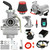 SHIQINHA PZ20 Carburetor Kit Compatible with 125cc 110cc Tao tao Coolster Kazuma Baja 50cc Chinese ATV Quad 4 Wheeler 4 Stroke Dirt Bike Go Kart Parts with Starter Motor Ignition Coil Solenoid Relay