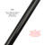 Timyrimy 35.4inch/90cm Garden Swing Replacement Rods, Black Metal Round Rods for Hanging Swing Seat to Frame(2PCS/CTN)