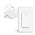 Remote Control Outlet,Greencycle 1PK Wireless Remote Control Outlet Plug,On/Off Light Switch Wall Mounted,500ft Range,15A 1500W Wireless Outlets for Household Appliances,No Wiring,White