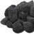 Calofulston 2"-4" Black Lava Rock, 10lbs Large Volcanic Lava Rock for Fire Pit, Gas Logs, Aquarium, Fireplace, Fire Bowl