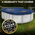 12 x 20 ft Oval Pool Covers for Above Ground Pools, Oval Winter Pool Cover, Swimming Pool Cover, 12x20 Pool Cover, Keeps Out Debris, Cold and UV Resistant, Supreme Mesh, Navy Blue