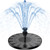 AISITIN 3.5W Solar Bird Bath Fountain Pump, Solar Fountain Pump for Bird Bath with 6 Nozzles, Solar Powered Water Fountain Pump for Garden, Ponds, Pool, Fish Tank, Aquarium and Outdoor, Black