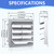 18 Inch Galvanized Shutter Exhaust Louver Vent, Automatic Gravity Shutter Louver Vent for Home Attics, Workshops, Barn, Greenhouse (Motor&Blades are not Included)