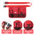 UNCO- Adjustable Gardening Belt, Red, 7 Pockets, Wear, Cut and Water Resistant, Garden Tool Belt Pouch, Waist Apron with Pockets
