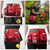 UNCO- Adjustable Gardening Belt, Red, 7 Pockets, Wear, Cut and Water Resistant, Garden Tool Belt Pouch, Waist Apron with Pockets