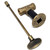 Fire Pit Gas Valve Kit | 1/2" NPT | CSA Certified Solid Brass Ball Valve, Antique Brass Flange & 8" Key | Natural Gas & Propane | Indoor/Outdoor